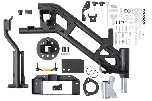 ARB Tailgate-Mounted Spare Tire Carrier Fits 2007-2018 Jeep Wrangler JK - Direct Fit for Up to 37 Inch Tires, Textured Black Steel