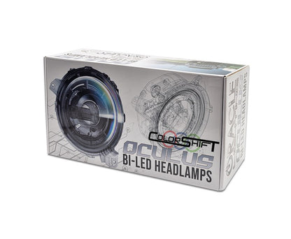 Oracle Oculus Headlights with DRL 36W Black Housing ColorSHIFT
