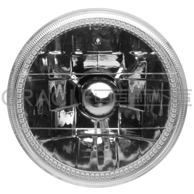 Oracle Headlight Assembly 5.75-Inch Round Amber Halo Chrome Housing