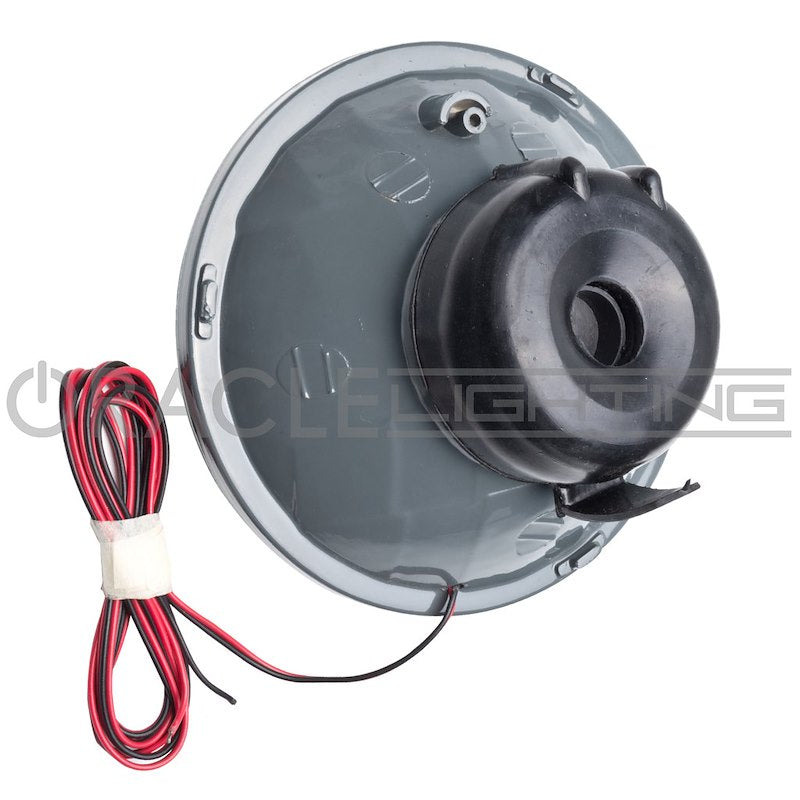 Oracle Headlight Assembly 5.75-Inch Round Amber Halo Chrome Housing