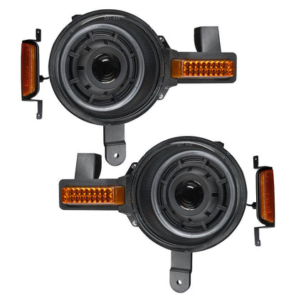Oracle Oculus LED Headlights with White Halo and Amber Turn Signal