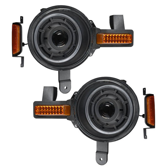 Oracle Oculus LED Headlights with White Halo and Amber Turn Signal