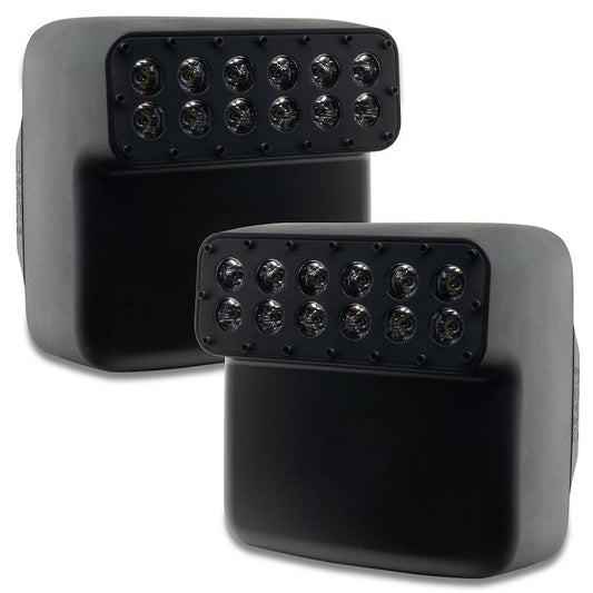 Oracle Mirror Covers Black with 24 Cree LEDs 45° Beam Angle