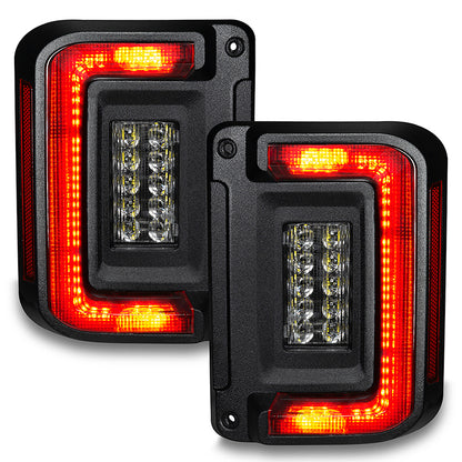 Oracle LED Tail Lights Clear Lens Flush Mount Black Housing