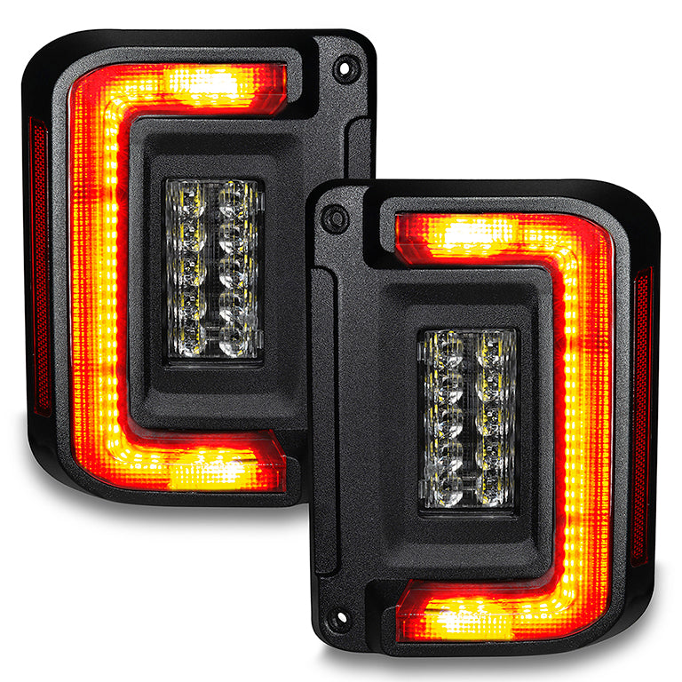 Oracle LED Tail Lights Clear Lens Flush Mount Black Housing