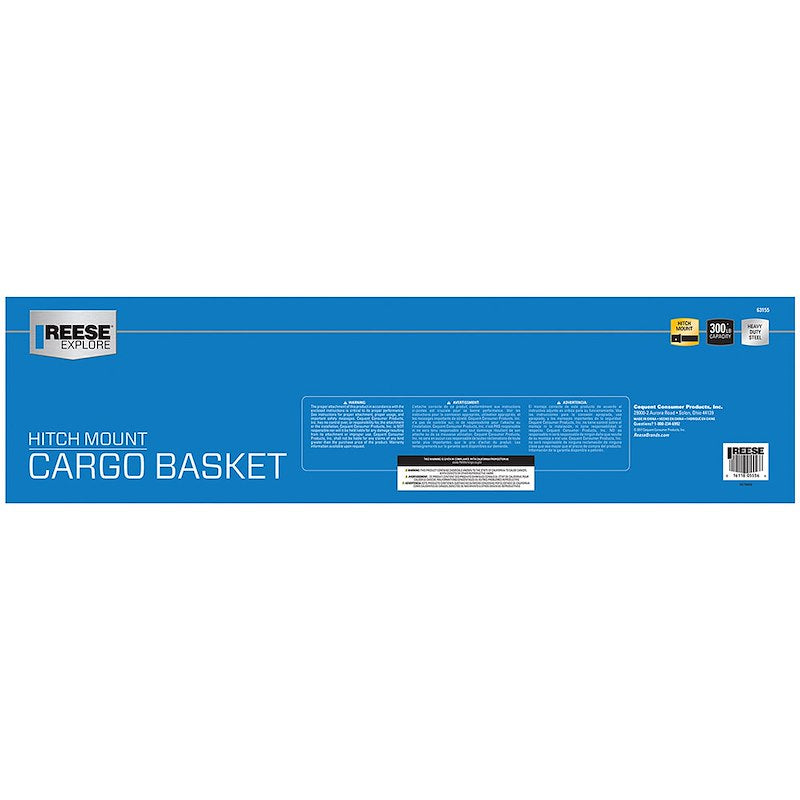 Reese Cargo Carrier - Fits 1-1/4" Receiver, Non-Folding, Bolt-Together