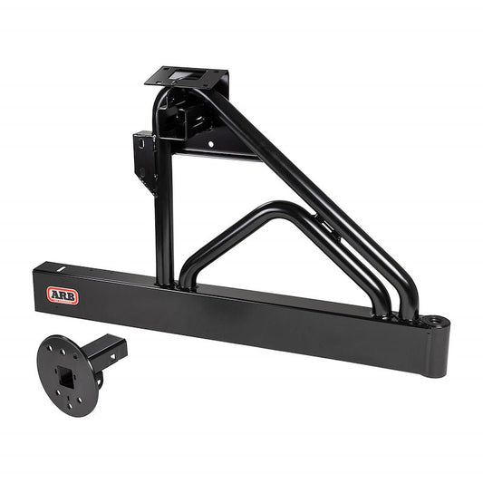 ARB Swing-Away Spare Tire Carrier Fits 1997-2006 Jeep Wrangler TJ - Direct Fit for Up to 42 Inch Tires, Black Steel
