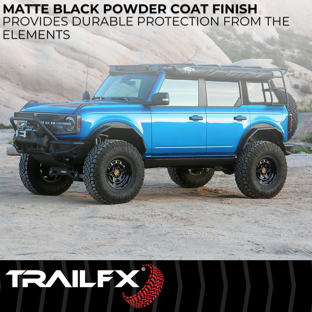TrailFX Rear Angled Fender Flares for 2021-25 Ford Bronco 4 Door (BR008T)