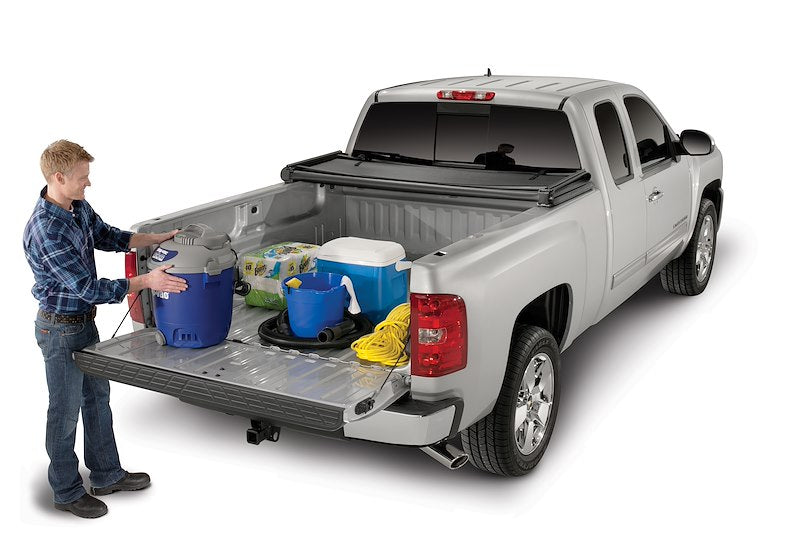 TrailFX Soft Folding Tonneau Cover for Pickup Trucks - Fits 1999-2007 GMC Silverado/Sierra