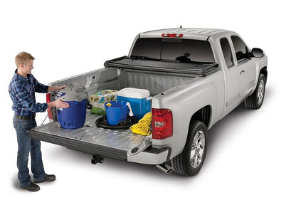 TrailFX Soft Folding Tonneau Cover for Pickup Trucks - Fits 1999-2007 GMC Silverado/Sierra