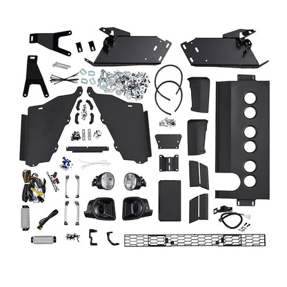 ARB Summit Bar Front Bumper for Truck – Fits 2020-2023 Toyota Tacoma – Black Steel, With Grille Guard, Winch & Fog Light Mounts (1PC)