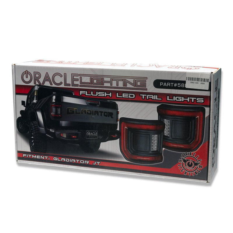 Oracle LED Tail Lights Tinted Lens Black Housing Flush Mount 10 LEDs