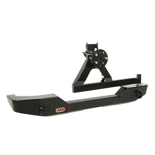 ARB Spare Tire Carrier for SUV – Fits 2007-2018 Jeep Wrangler JK – Black Steel, Tailgate Mount, Holds Up to 37-Inch Tire