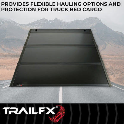 TrailFX Hard Trifold Tonneau Cover for Pickup Trucks - Fits 2020-25 Jeep Gladiator JT