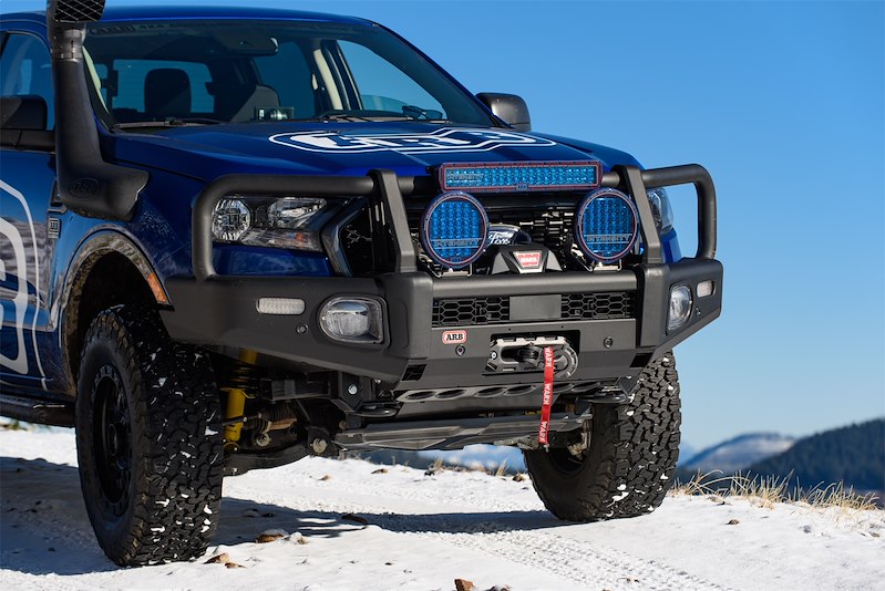 ARB Summit Bar Bumper for Pickup Trucks – Fits 2019-23 Ford Ranger,One-Piece,Black Steel