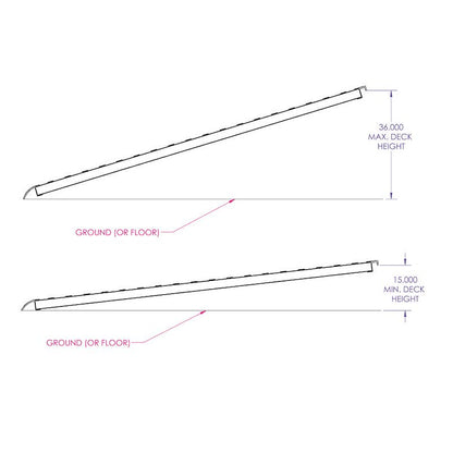 Gen-Y Hitch Non-Folding Aluminum Pickup Truck Bed Ramps for Loading - 10ft, 15 in Wide, 5,000 lb Capacity - Set of 2