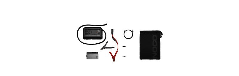 NOCO Portable Lithium Jump Starter for Cars, SUVs, Trucks & More - With LED Light, USB-C & HD Clamps - 12V 2000A