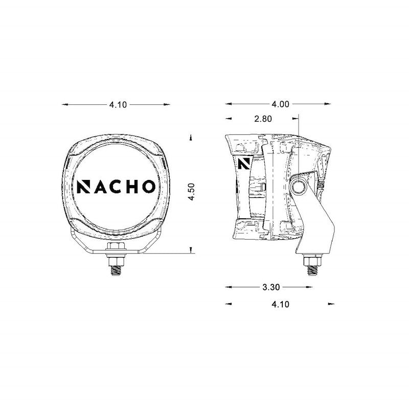 ARB NACHO Quatro LED Auxiliary Off-Road Flood Light Set