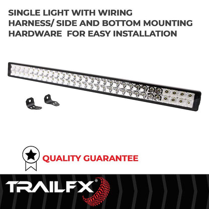TrailFX 30" LED Light Bar 180W Combo Beam 16200 Lumens Black Housing with Wiring and Mounting Brackets