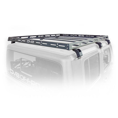 DV8 Offroad Roof Rack Base Gutter Rail Mount Clamp-On Black Steel Construction