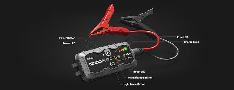 NOCO Portable Lithium Jump Starter for Cars, Trucks, RVs, Boats & More up to 6L Gas or 3L Diesel Engines - 12V 1000A