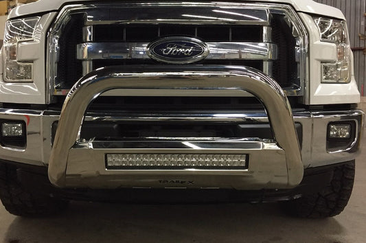TrailFX 3.5" Oval Bull Bar w/Light Option for 2015-22 GM Colorado/Canyon – Stainless (B1604S)