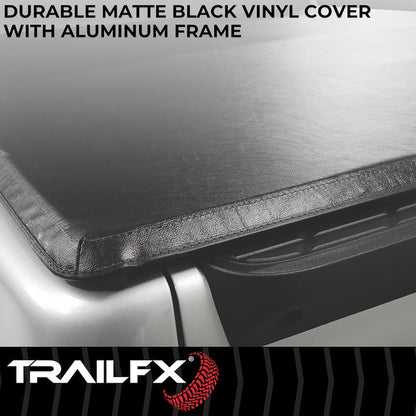 TrailFX Soft Folding Tonneau Cover for Pickup Trucks - Fits 2019-2023 New Model, 2024-2025 Ram 1500