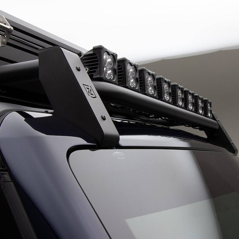 ZROADZ Roof Rack for 2021-2024 Ford Bronco 2-Door - Includes 8 LED Pods and 30-Inch Slim Light Bar