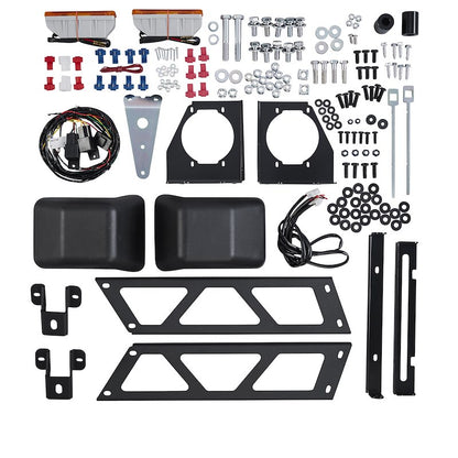 ARB Deluxe Bar Front Bumper for SUV – Fits 2007-2018 Jeep Wrangler JK – Black Steel, With Grille Guard, Winch & Tow Hook Mounts (1PC)