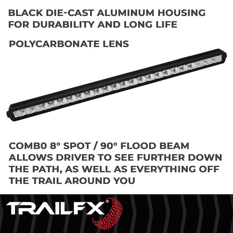 TrailFX 30" LED Light Bar for Off-Road Mid to Full-Size Pickup Trucks, SUVs, Overlanders - 120W, Combo Beam, 14400 Lumens