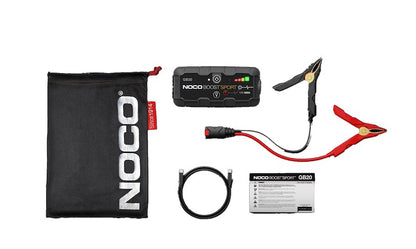 NOCO Portable Lithium Jump Starter for Motorcycle, ATV, UTV, Lawn Equipment & Cars up to 4L Gas Engines – 12V 500A