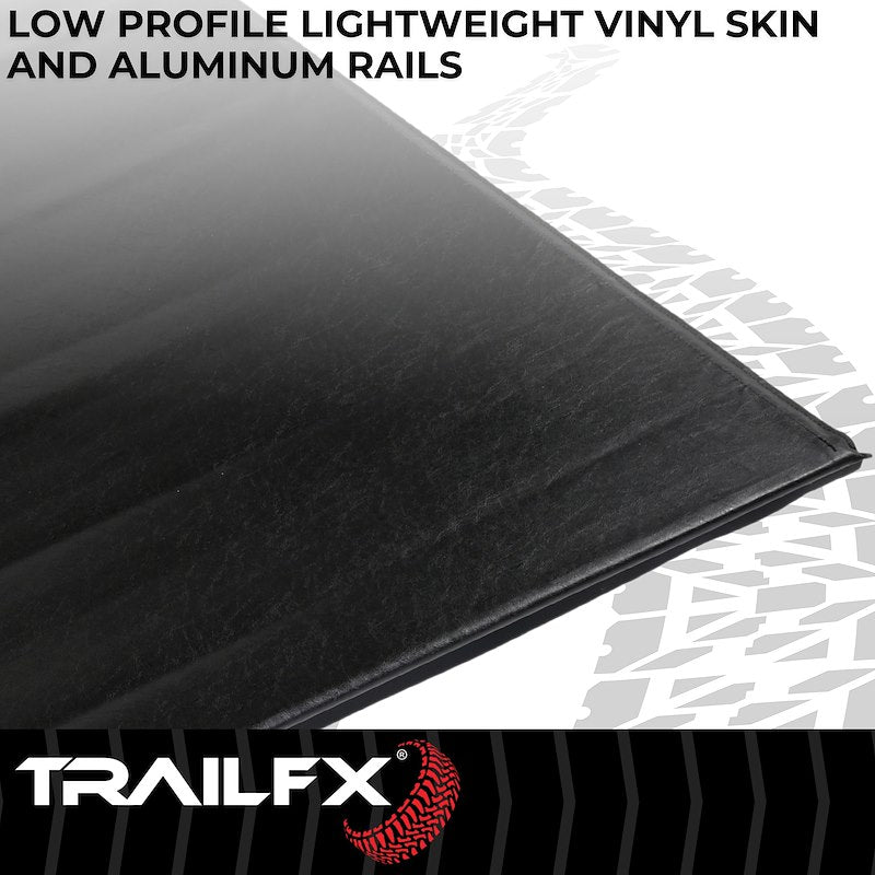 TrailFX Soft Rolling Tonneau Cover for Pickup Trucks - Fits 2020-2025 Chevrolet Silverado 2500/3500HD, 2020-2025,GMC Sierra 2500/3500HD