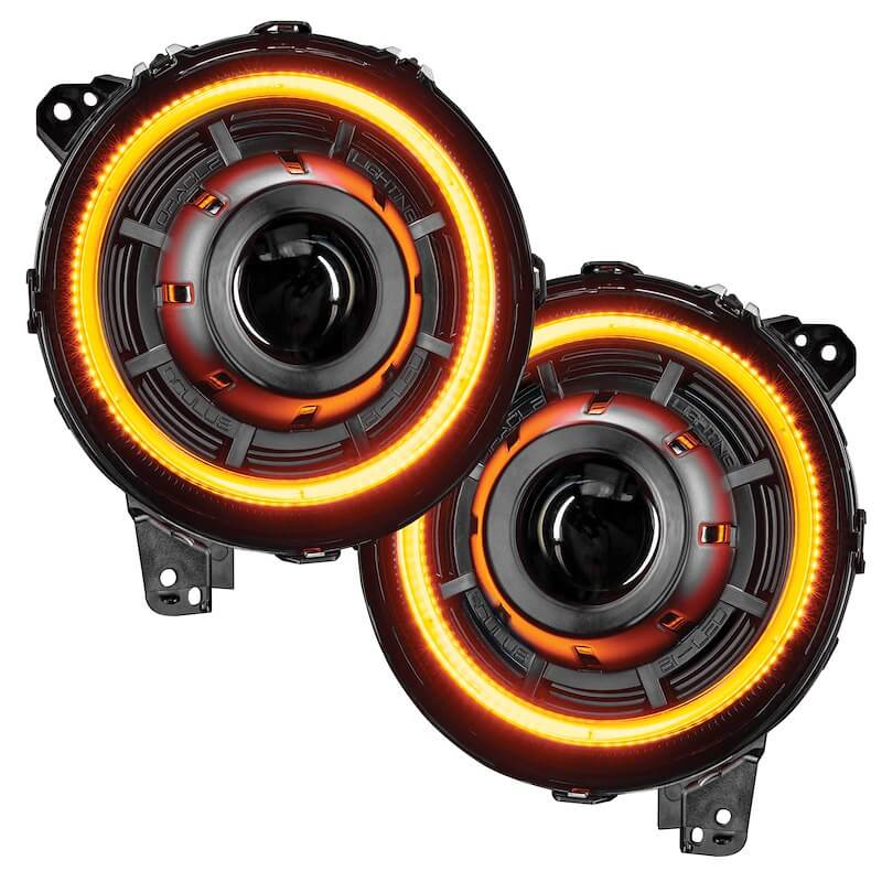 Oracle Light Oculus Switchback Bi-LED Projector Headlights for Fits 2018-25 Jeep Wrangler JL / Gladiator JT - 5500K