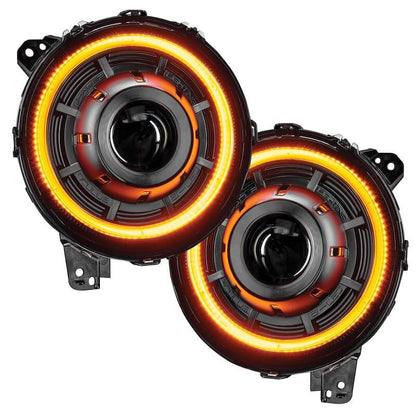 Oracle Light Oculus Switchback Bi-LED Projector Headlights for Fits 2018-25 Jeep Wrangler JL / Gladiator JT - 5500K