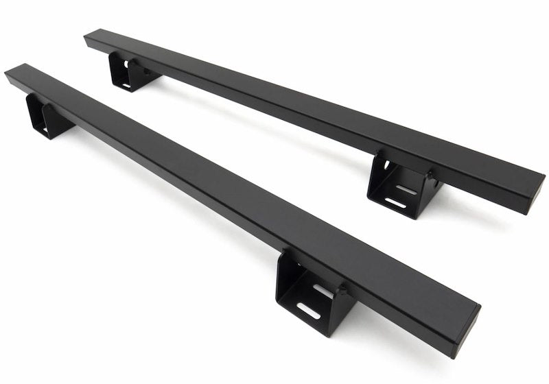 ZROADZ Overland Rack Crossbars for 2019-2023 Pickup - Black Mild Steel, 2-Piece Bolt-On Set