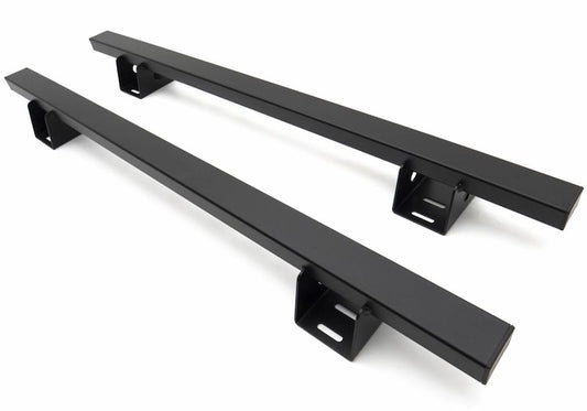 ZROADZ Overland Rack Crossbars for 2019-2023 Pickup - Black Mild Steel, 2-Piece Bolt-On Set