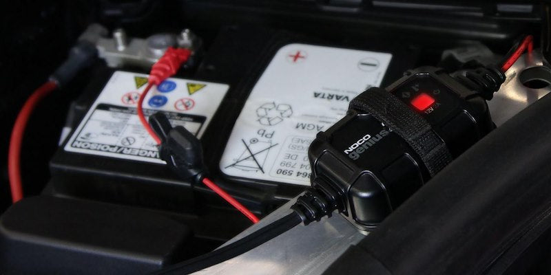 NOCO Battery Charger for 6V & 12V Lead-Acid and Lithium Batteries - 2A, 9-Step Fully Automatic - 120-240V AC