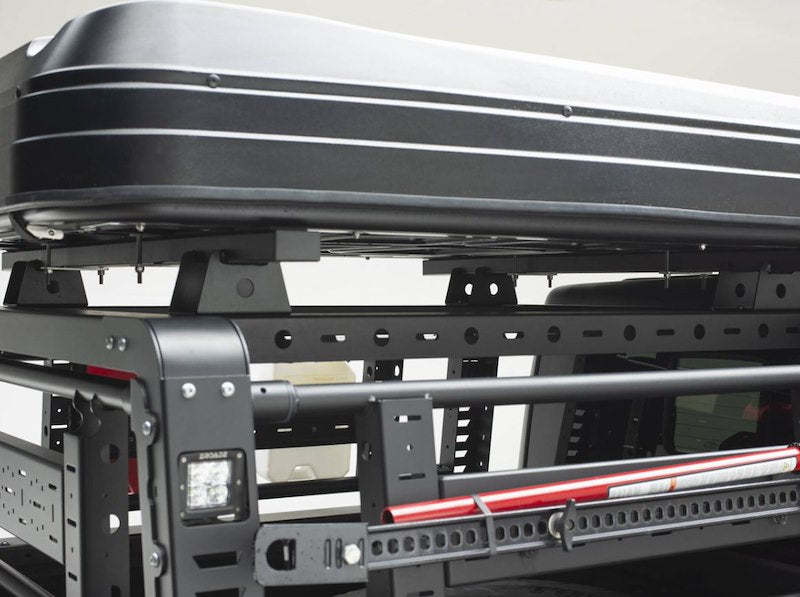 ZROADZ Overland Rack Crossbars for 2019-2023 Pickup - Black Mild Steel, 2-Piece Bolt-On Set