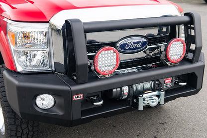 ARB Modular Sahara Bar Front Bumper for Truck – Fits 2011-2016 Ford F-250 / F-350 / F-450 Super Duty – Black Steel, With Grille Guard, Winch & D-Ring Mounts (1PC)