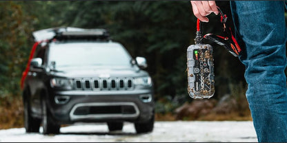 NOCO Portable Lithium Jump Starter with LED Light, USB-C/USB Ports & HD Clamps for Cars, Trucks, SUVs, Boats & More - 12V 1250A