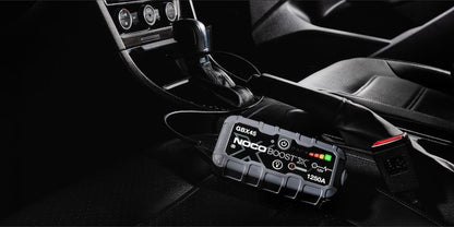 NOCO Portable Lithium Jump Starter with LED Light, USB-C/USB Ports & HD Clamps for Cars, Trucks, SUVs, Boats & More - 12V 1250A