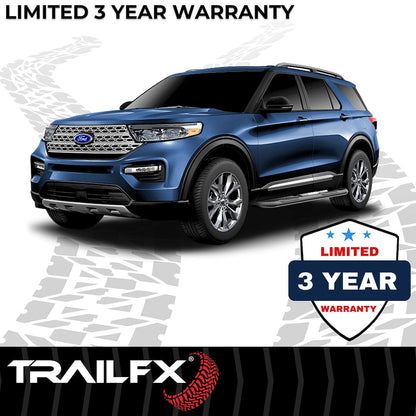 TrailFX 3" Round Step Bar for 2020-25 Ford Explorer – Black (A0064B)