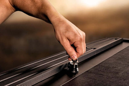 Roll-N-Lock Tonneau Cover Lock for Pickup Trucks - Compatible with All M-Series Units, Includes 2 Keys (107-005) in use