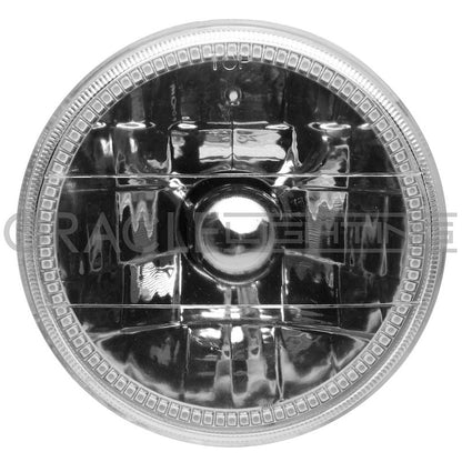 Oracle Headlight Assembly 5.75-Inch Round Amber Halo Chrome Housing