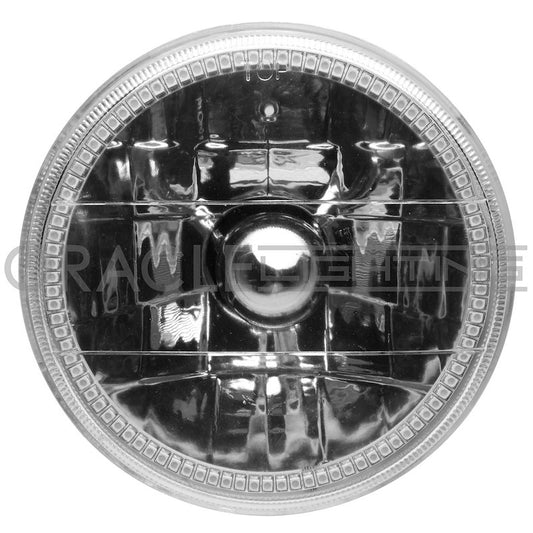 Oracle Headlight Assembly 5.75-Inch Round Amber Halo Chrome Housing