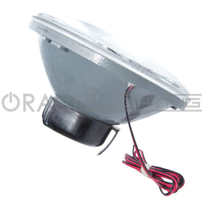 Oracle Headlight Assembly 5.75-Inch Round Amber Halo Chrome Housing