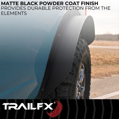 TrailFX Rear Flat Fender Flares for 2021-25 Ford Bronco 4 Door (BR006T)