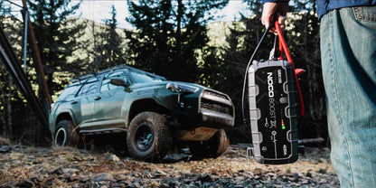 NOCO Portable Lithium Jump Starter with LED Light, Dual USB & HD Clamps for Cars, Trucks, SUVs, Boats & More - 12V 4250A