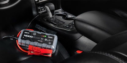 NOCO Portable Lithium Jump Starter with LED Light, USB-C/USB Ports & HD Clamps for Cars, Trucks, SUVs, Boats & More - 12V 2500A