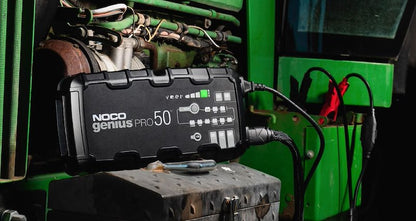 NOCO Battery Charger Genius PRO for 6V, 12V & 24V Lead-Acid and Lithium Batteries - 50A/25A, Fully Automatic - 120-240V AC